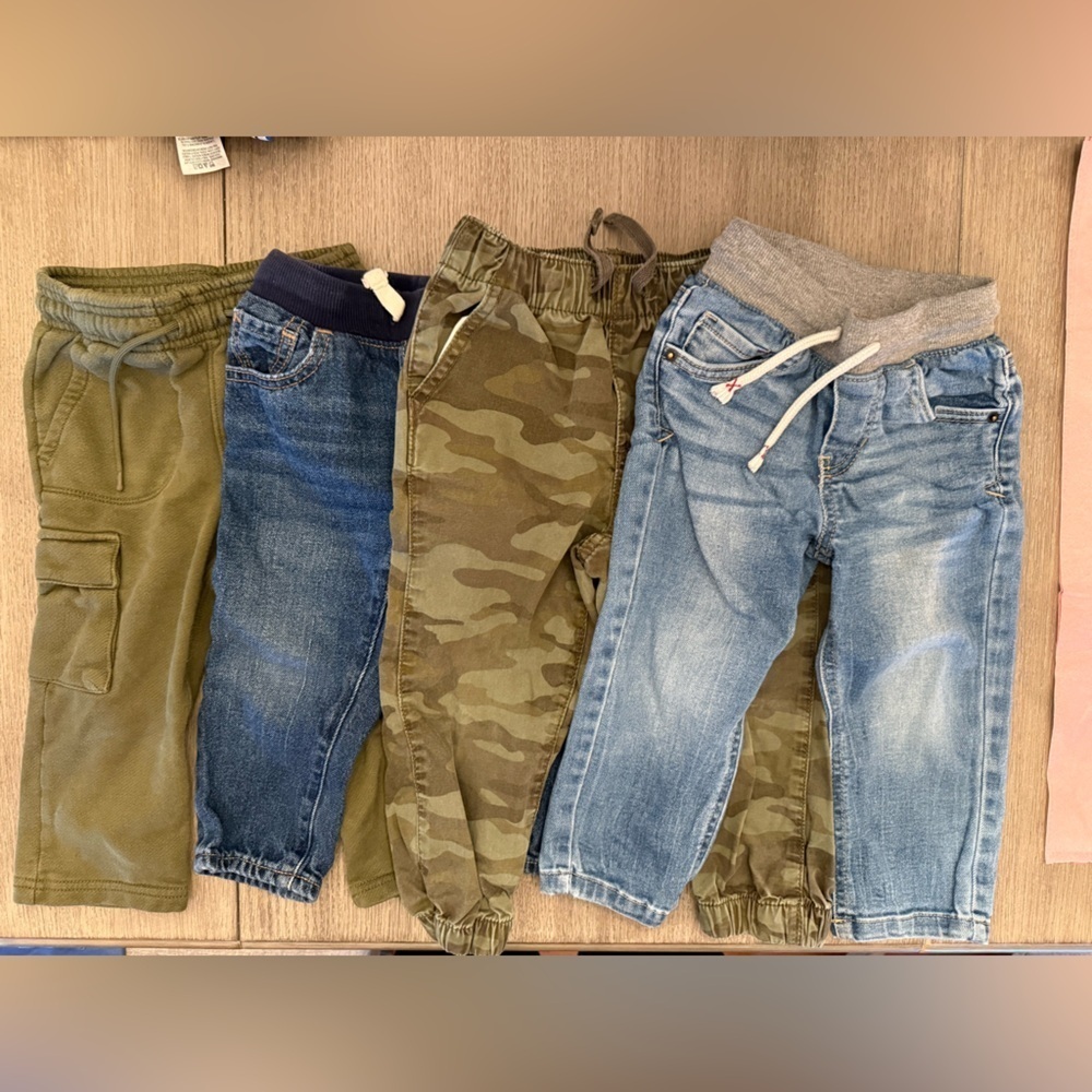 GAP Kids Jeans and Camo Pants Bundle